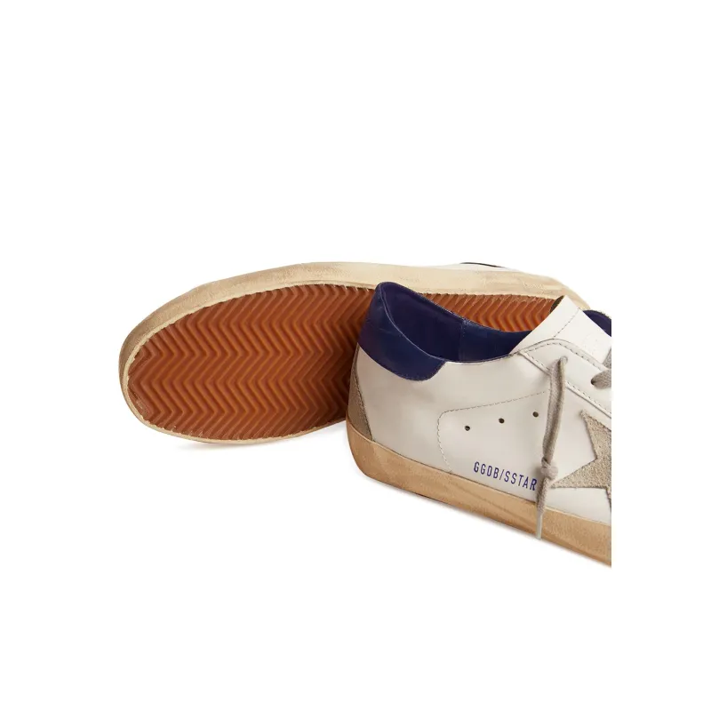 Golden Goose 'Super-Star with suede star and blue heel tab