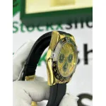 Cosmograph Daytona Yellow Gold Golden and Black Dial Oysterflex Men's Watch M126518LN-0012