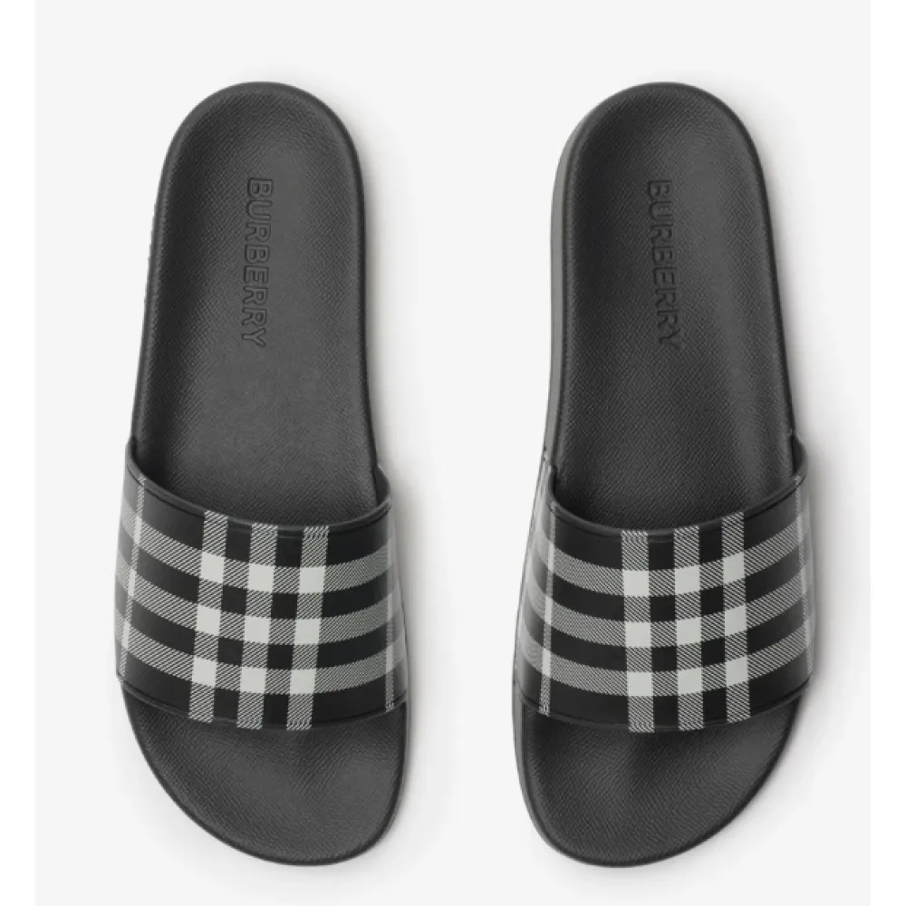 Burberry Vintage Check Slides Black