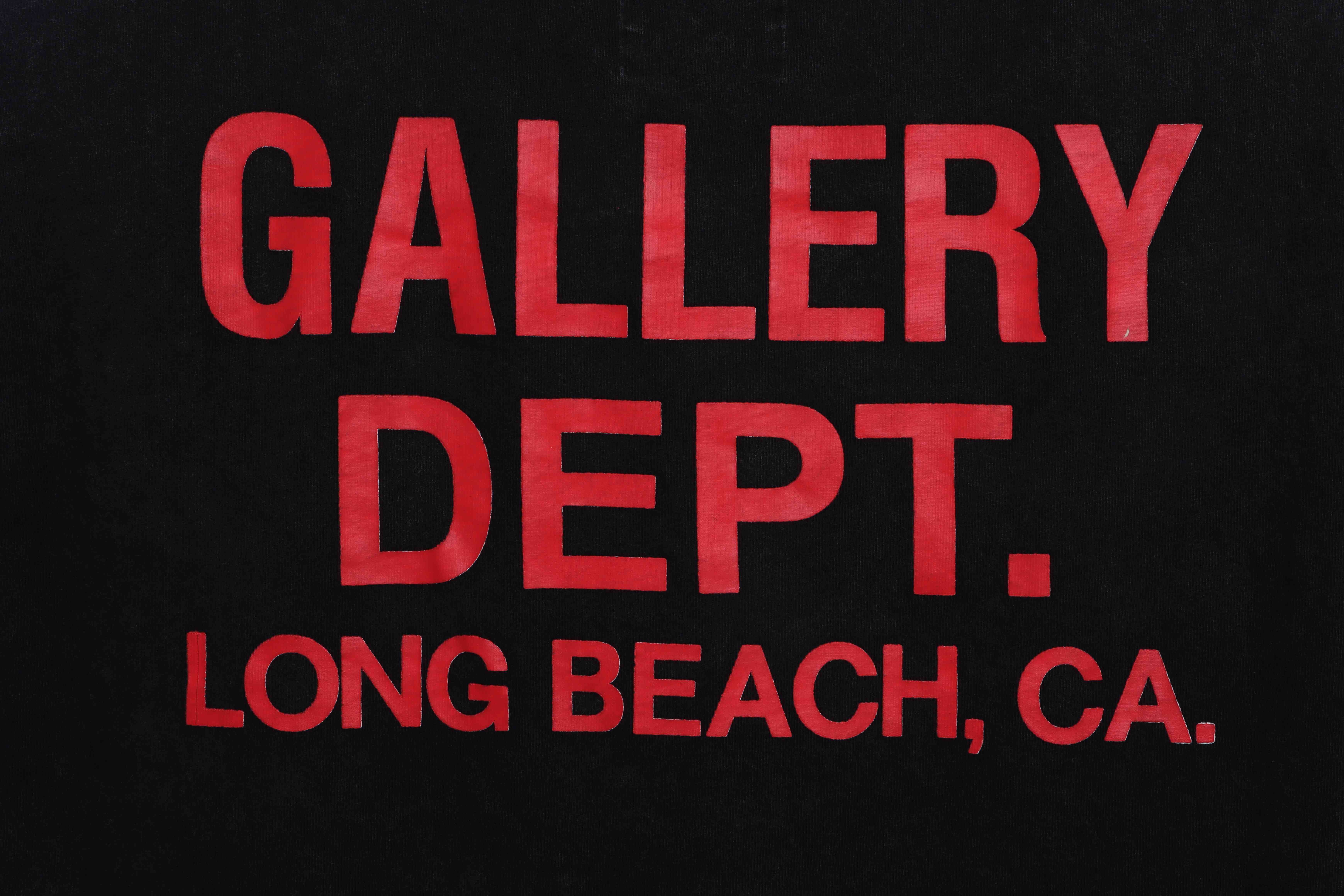 Top Quality Top Quality     GALLERY DEPT Vintage Aged Slogan Short Sleeve
