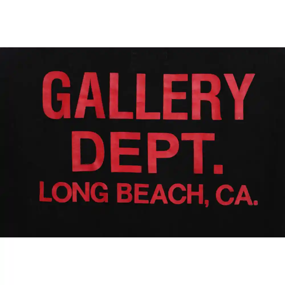 Top Quality GALLERY DEPT Vintage Aged Slogan Short Sleeve