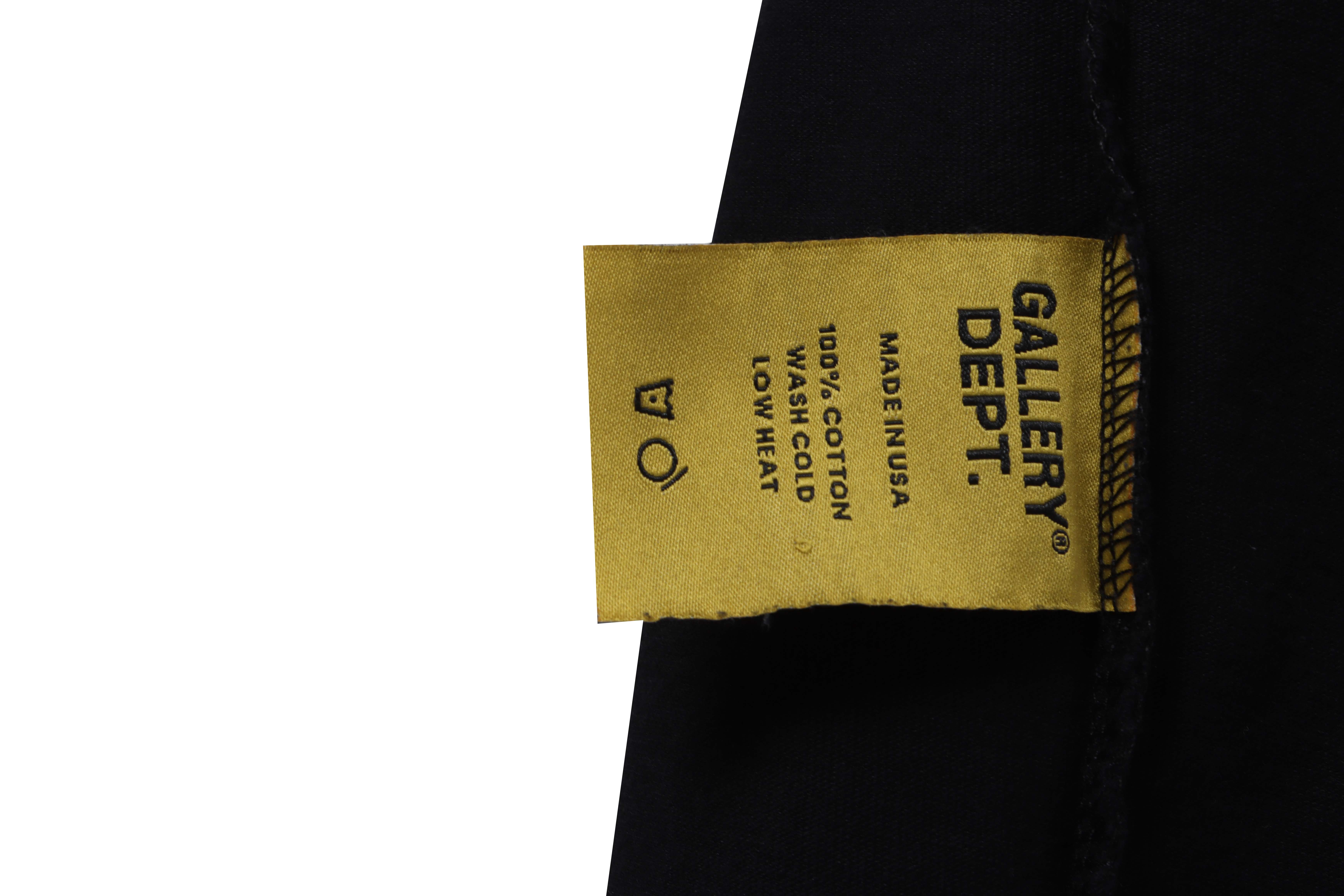 Top Quality Top Quality     GALLERY DEPT Vintage Aged Slogan Short Sleeve