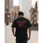 Top Quality GALLERY DEPT Vintage Aged Slogan Short Sleeve