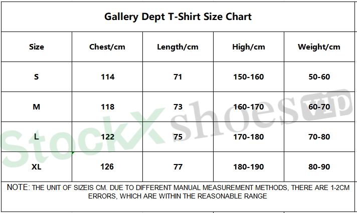 Top Quality Top Quality     GALLERY DEPT Vintage Aged Slogan Short Sleeve
