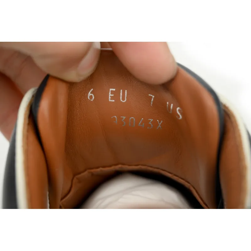 Ermenegildo Zegna Mid Top Striped Black and White