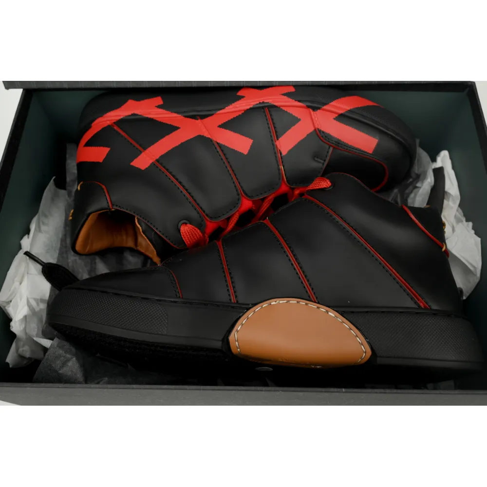 Ermenegildo Zegna Mid Top Striped Black Red