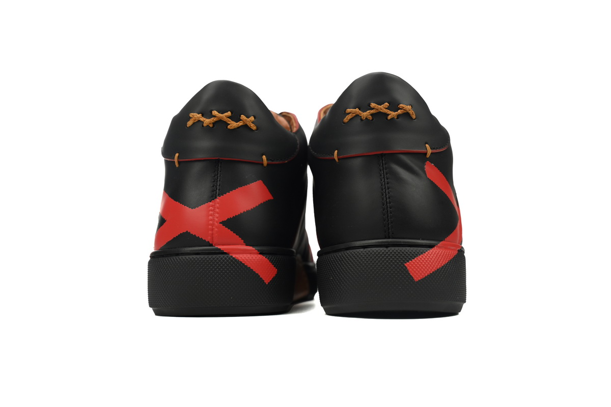 Ermenegildo Zegna Mid Top Striped Black Red