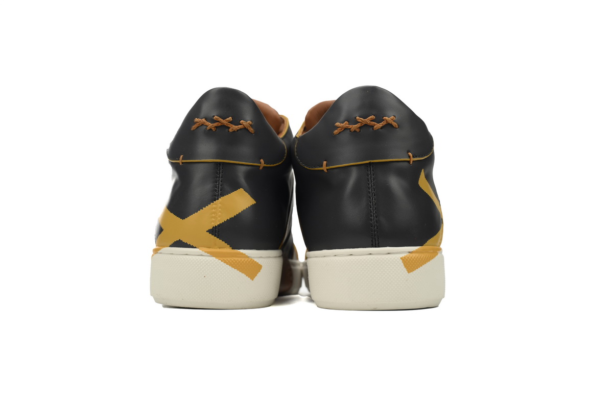 Ermenegildo Zegna Mid Top Striped Black Yellow