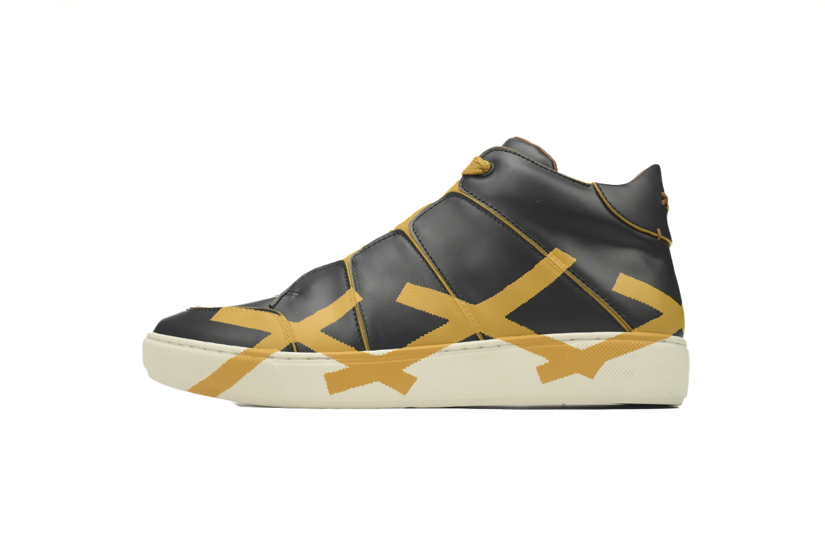 Ermenegildo Zegna Mid Top Striped Black Yellow