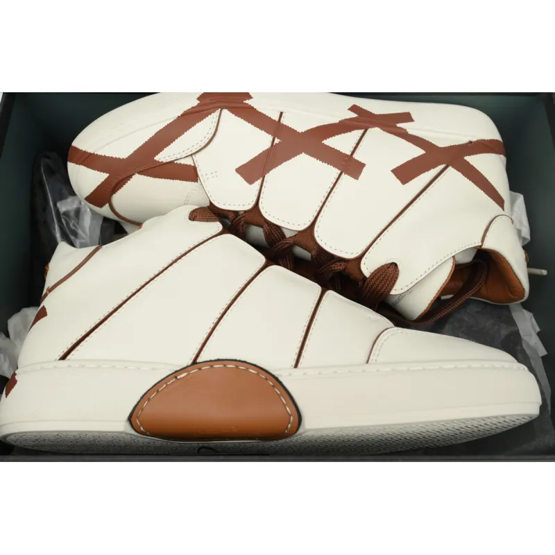 Ermenegildo Zegna Mid Top Striped Brown