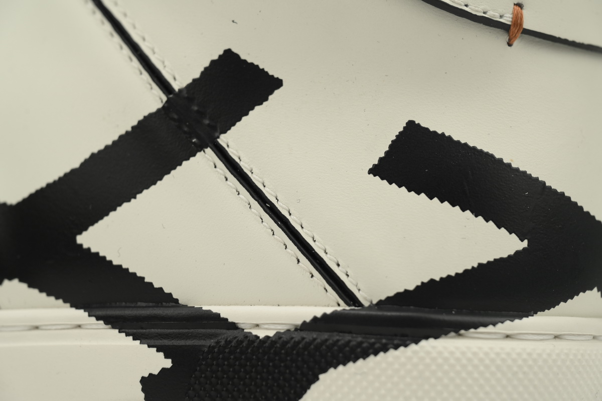 Ermenegildo Zegna Mid Top Striped White Black