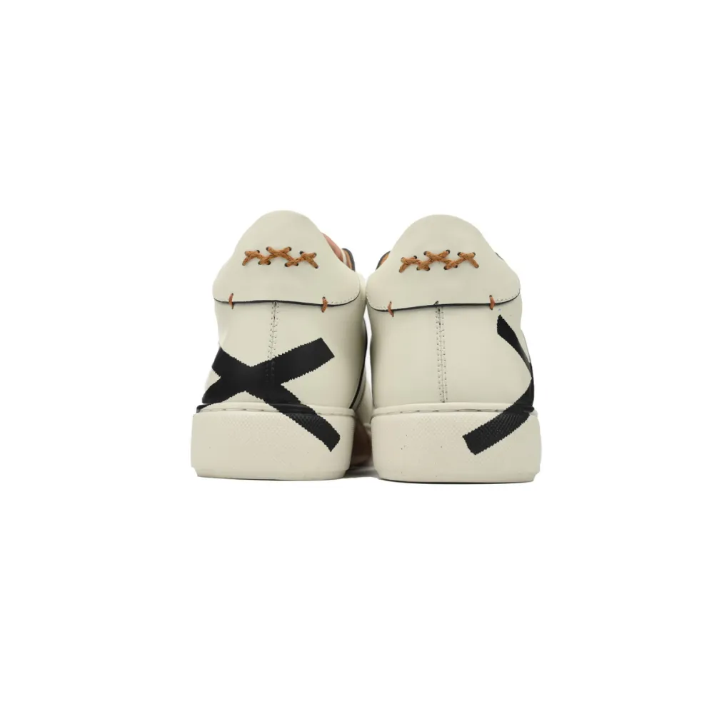 Ermenegildo Zegna Mid Top Striped White Black