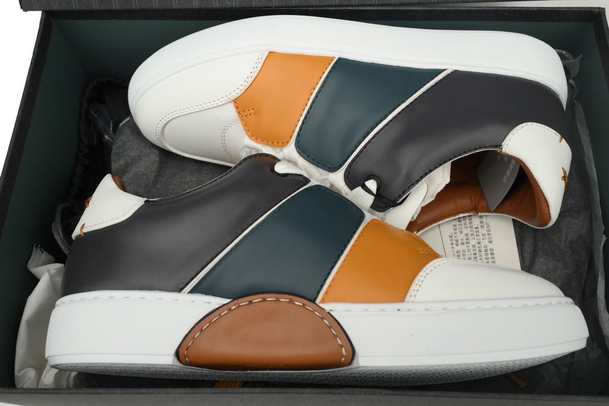 Ermenegildo Zegna Sneaker Low Top Multicolour Splicing
