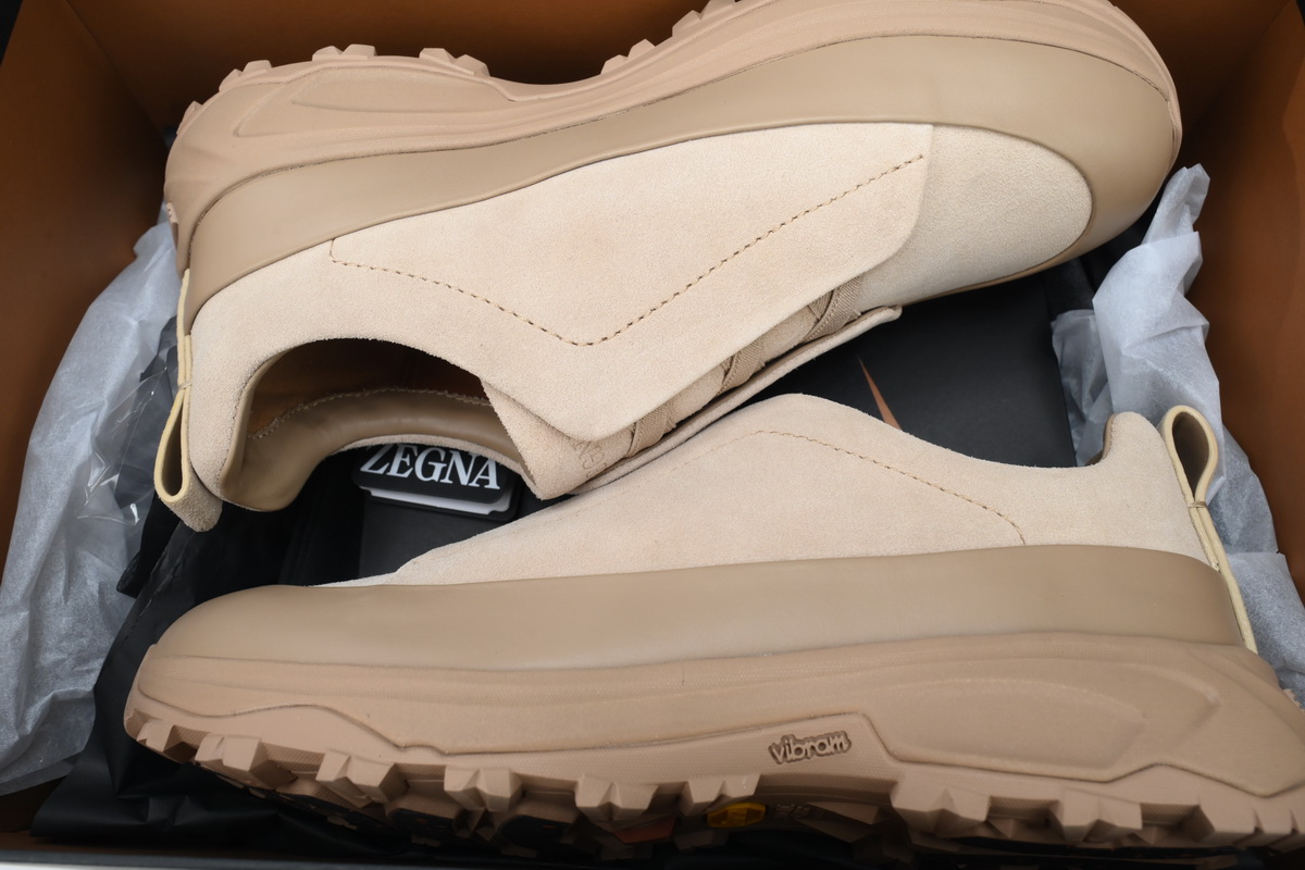 Ermenegildo Zegna Sneaker Suede Brown