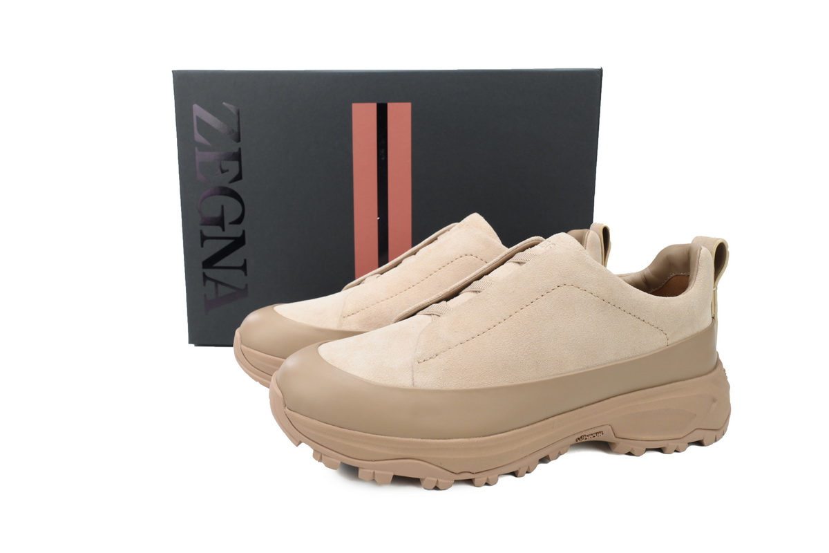 Ermenegildo Zegna Sneaker Suede Brown