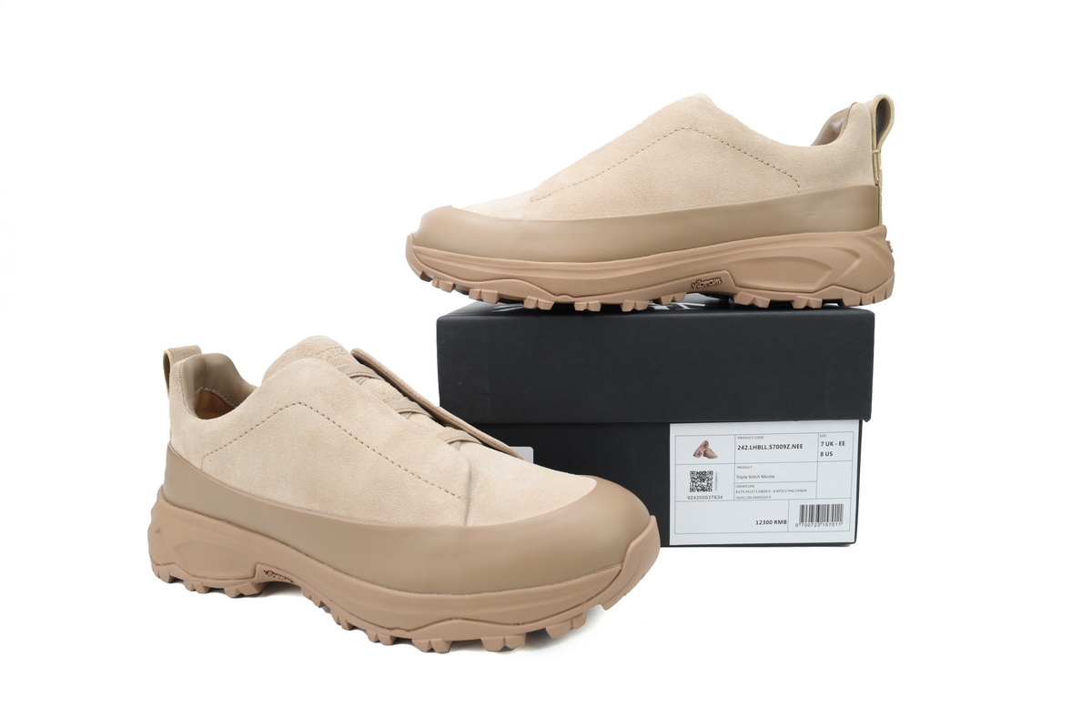 Ermenegildo Zegna Sneaker Suede Brown