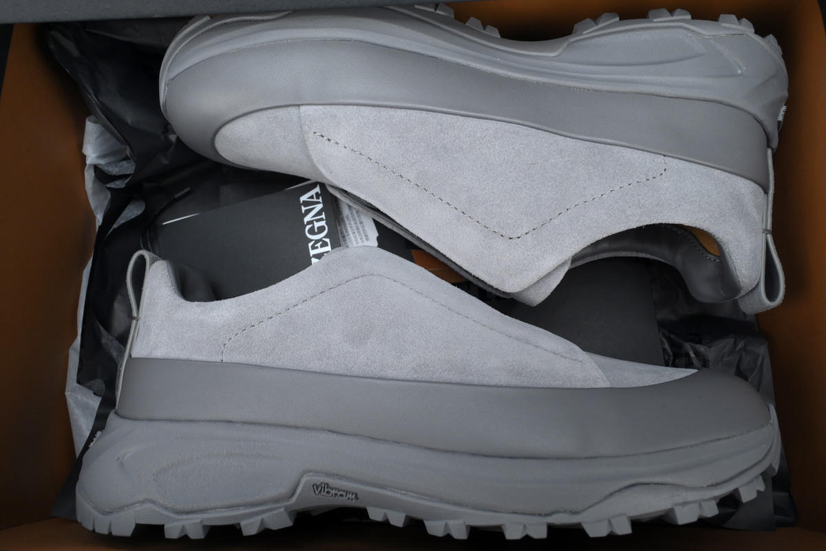 Ermenegildo Zegna Sneaker Suede Grey