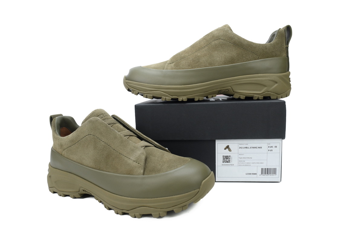 Ermenegildo Zegna Sneaker Suede Green