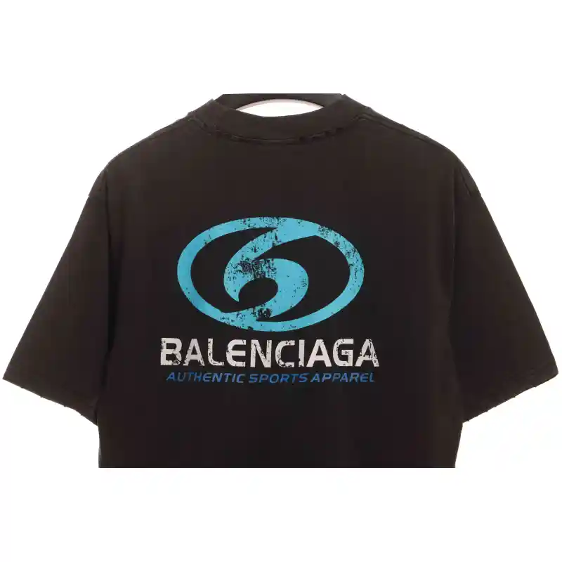 Top Quality Balenciaga washed surf print short sleeves