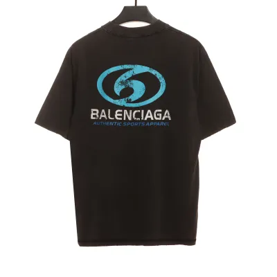 Top Quality Balenciaga washed surf print short sleeves 02