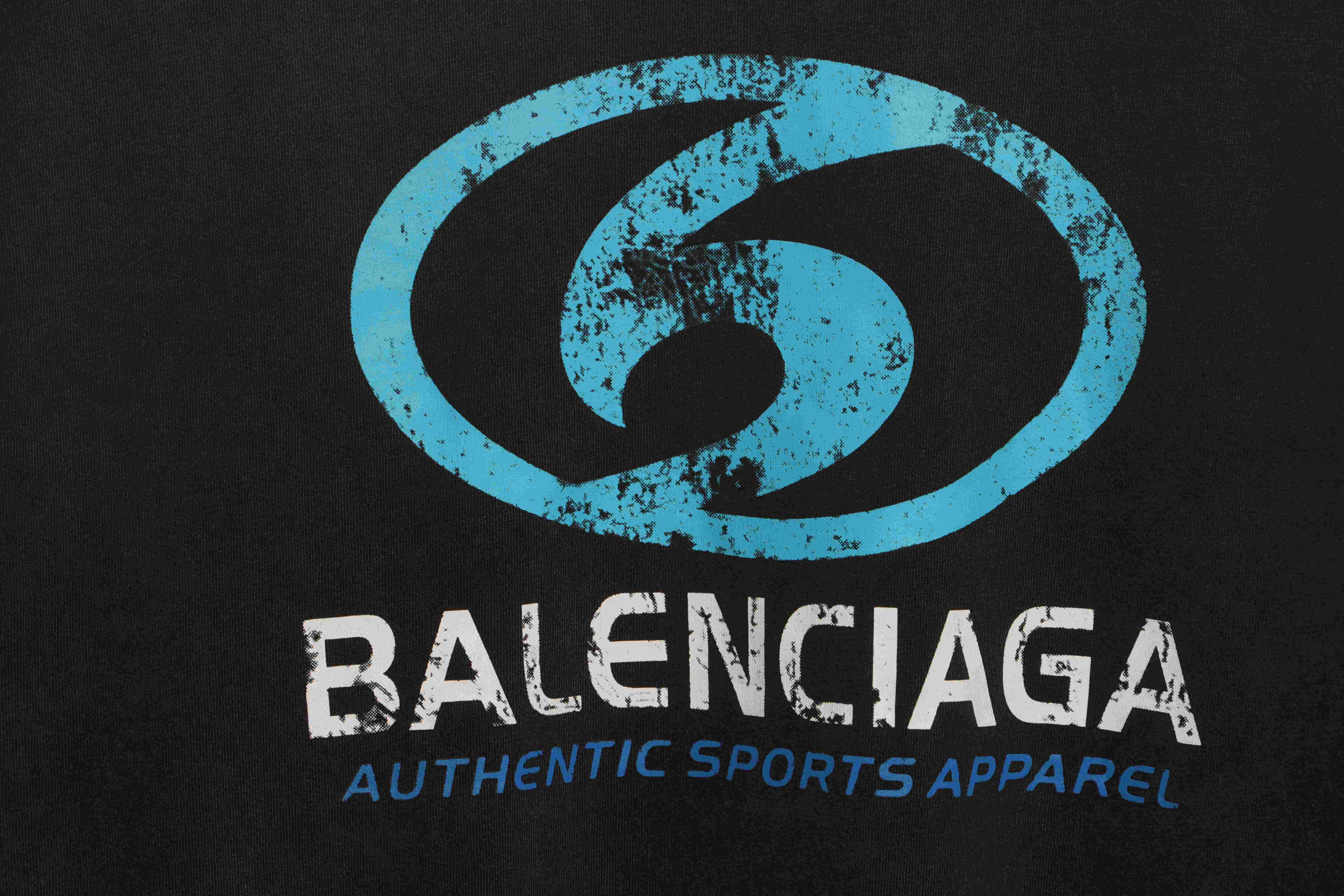 Top Quality Balenciaga washed surf print short sleeves