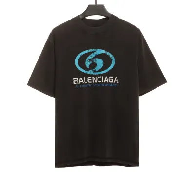 Top Quality Balenciaga washed surf print short sleeves 01