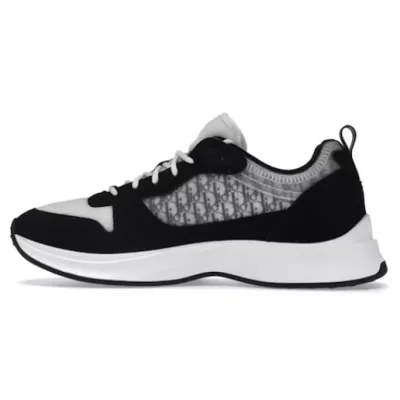 Dior B25 Oblique Runner Sneaker Black Suede 01