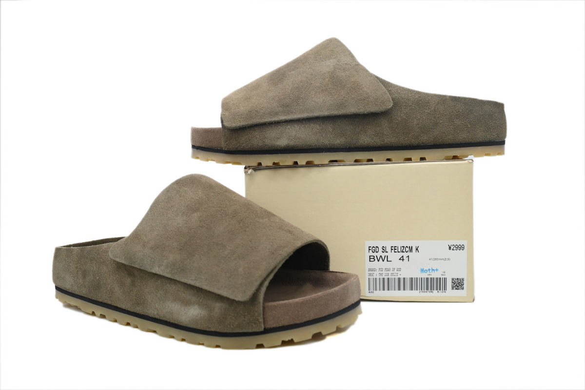     Fear Of God x Birkenstock Slide Dark Brown