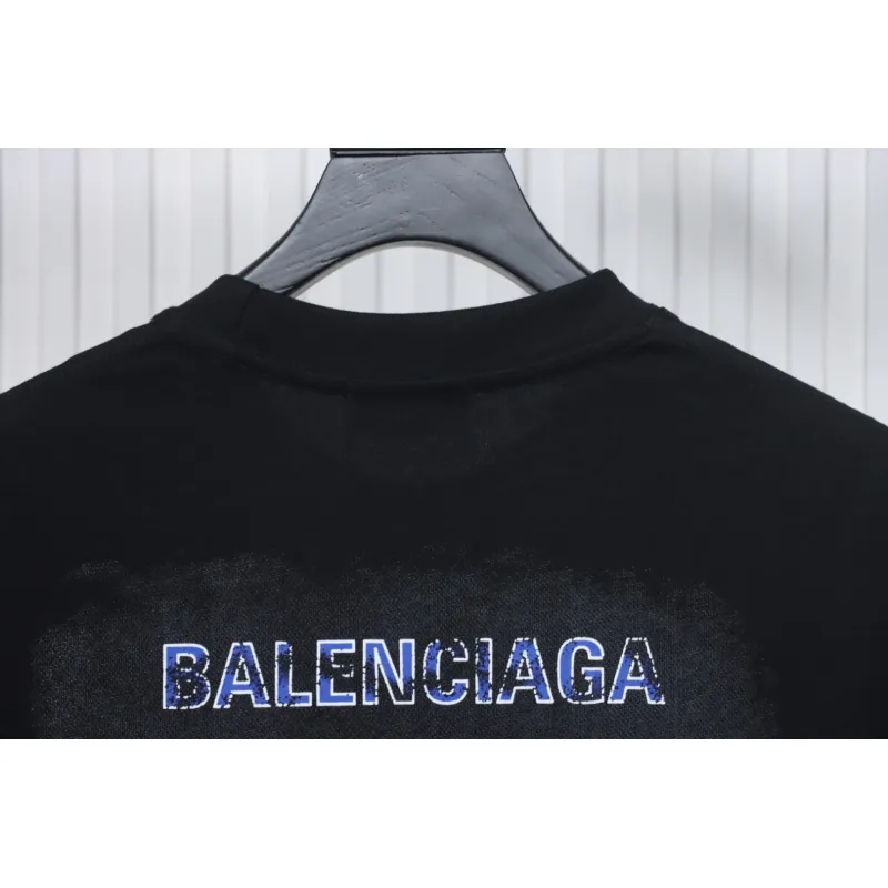Top Quality Balenciaga 25ss letter short sleeve