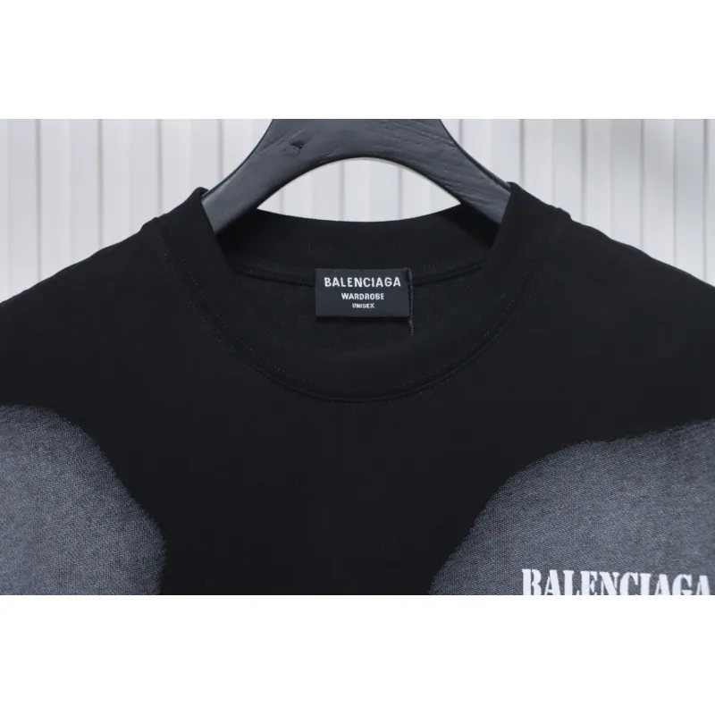 Top Quality Balenciaga 25ss letter short sleeve