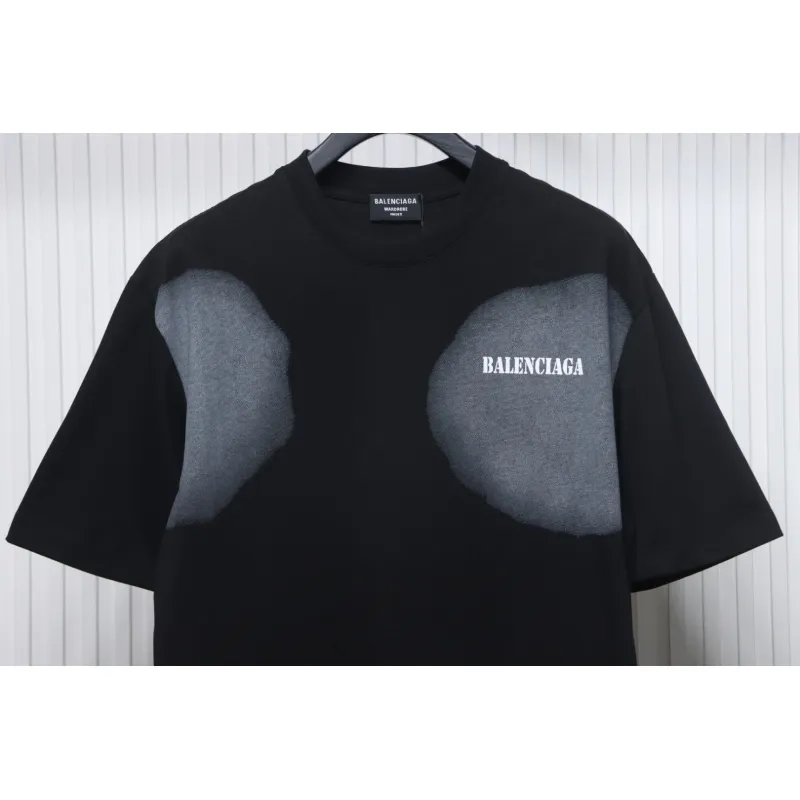 Top Quality Balenciaga 25ss letter short sleeve