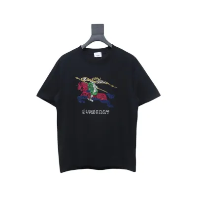 Top Quality Burberry 24ss color knight horse print short sleeve 01