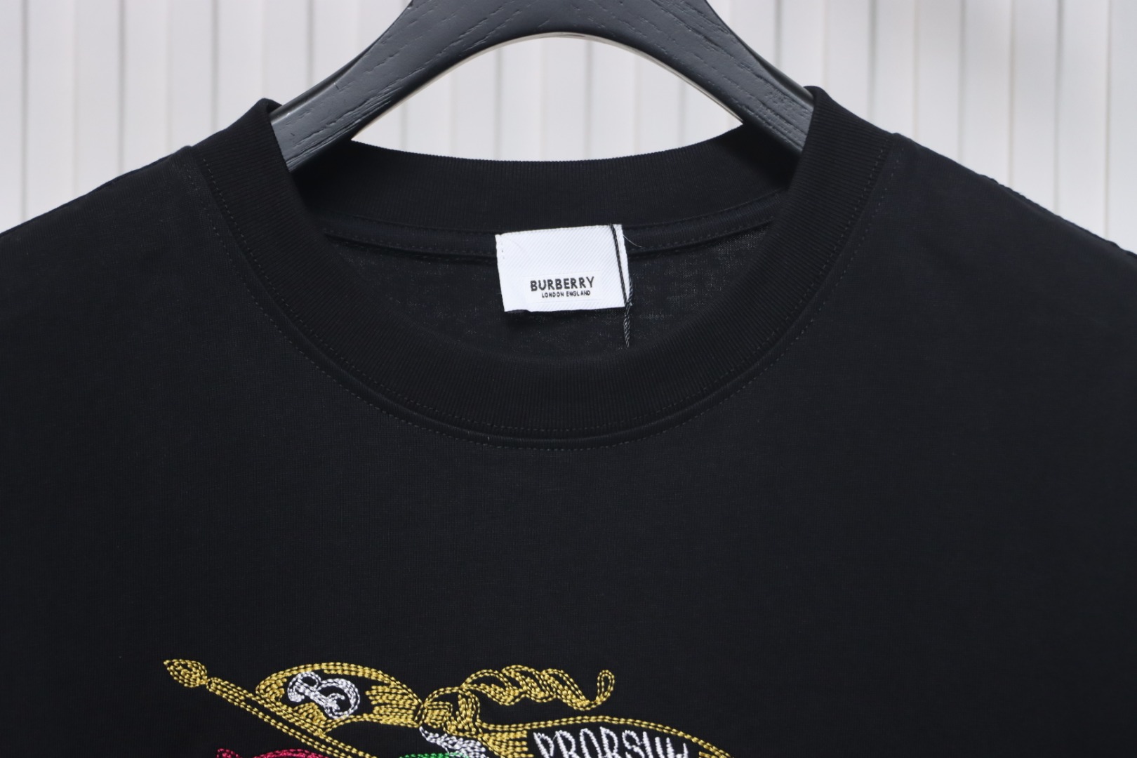    Burberry 24ss color knight horse print short sleeve