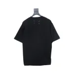 Top Quality Maison Margiela short-sleeved embroidered T-shirt （Black）