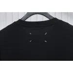 Top Quality Maison Margiela short-sleeved embroidered T-shirt （Black）