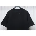 Top Quality Maison Margiela short-sleeved embroidered T-shirt （Black）