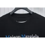 Top Quality Maison Margiela short-sleeved embroidered T-shirt （Black）