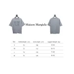 Top Quality Maison Margiela short-sleeved embroidered T-shirt （Grey）