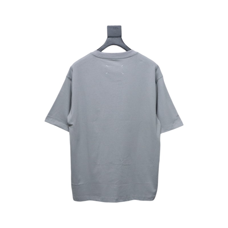     Maison Margiela short-sleeved embroidered T-shirt （Grey）