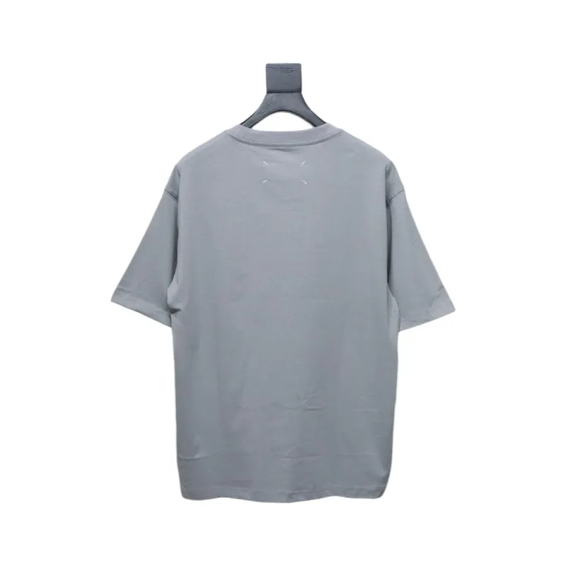 Top Quality Maison Margiela short-sleeved embroidered T-shirt （Grey）