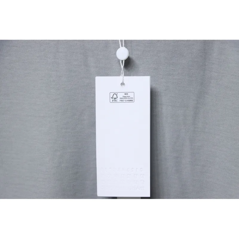 Top Quality Maison Margiela short-sleeved embroidered T-shirt （Grey）