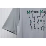 Top Quality Maison Margiela short-sleeved embroidered T-shirt （Grey）
