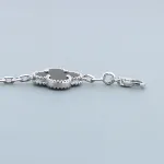 Top Quality Van Cleef & Arpels four-leaf clover black agate five-flower bracelet