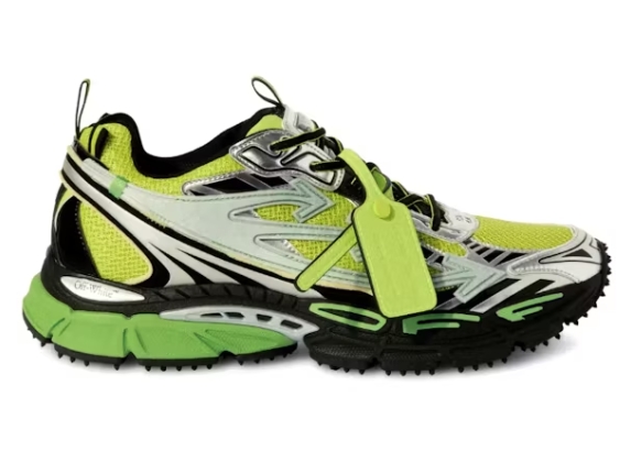 Pkgod OFF-WHITE Be Right Back Silver Green Fluo