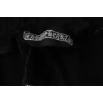 Top Quality Chrome Hearts Embroidered Cross Terry Shorts Black