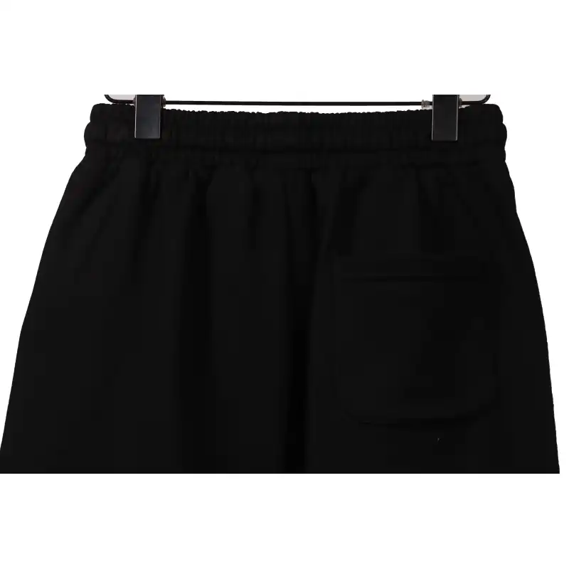 Top Quality Chrome Hearts Embroidered Cross Terry Shorts Black