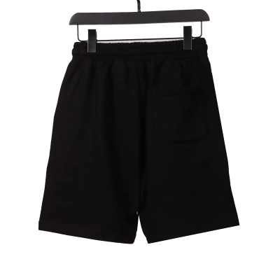Top Quality Chrome Hearts Embroidered Cross Terry Shorts Black 02