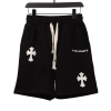     Chrome Hearts Embroidered Cross Terry Shorts Black