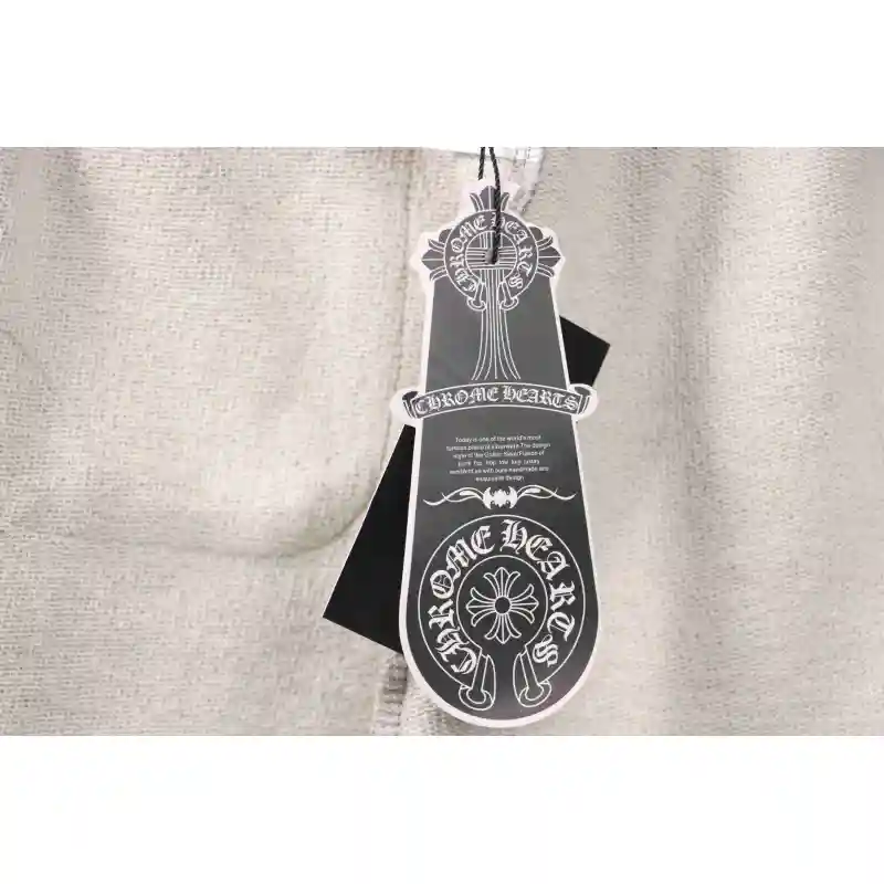 Top Quality Chrome Hearts Embroidered Cross Terry Shorts Grey