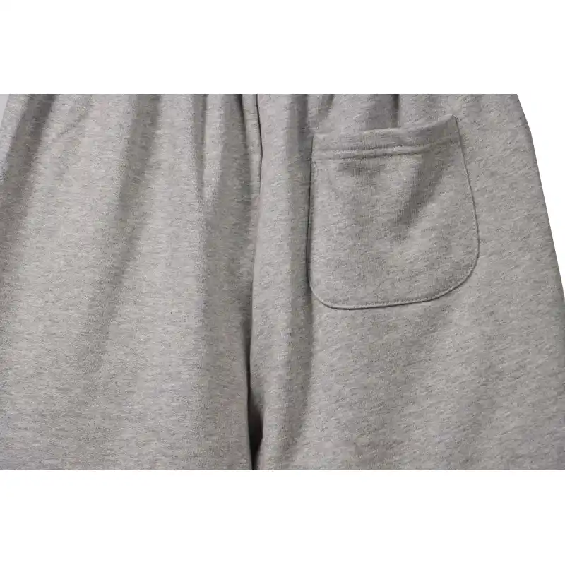 Top Quality Chrome Hearts Embroidered Cross Terry Shorts Grey